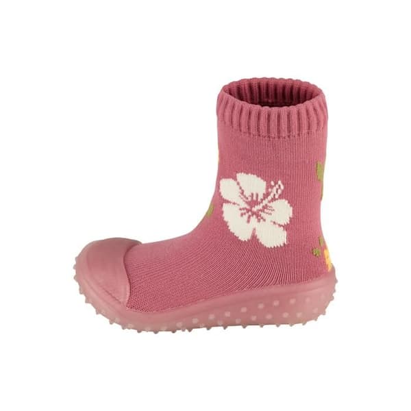 Äventyrssockor med gummisula och blommönster för flickor Sterntaler
