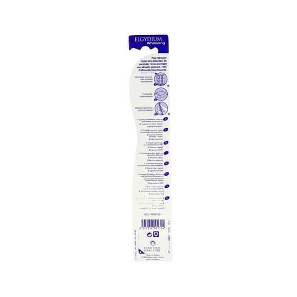 Tandborste - Elgydium - Vithet - Medium - För vuxna - Unisex