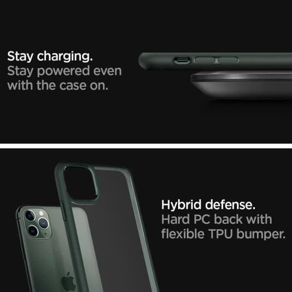Coque - SPIGEN - iPhone 11 Pro - Förstärkt Bumper - Transparent Baksida - Repfria