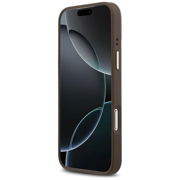 Guess Hardcase 4G Stripe MagSafe för iPhone 17 Pro Max - Brun