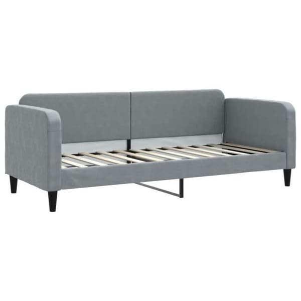 vidaXL Dagbädd Ljusgrå 80x200 cm Tyg 354028