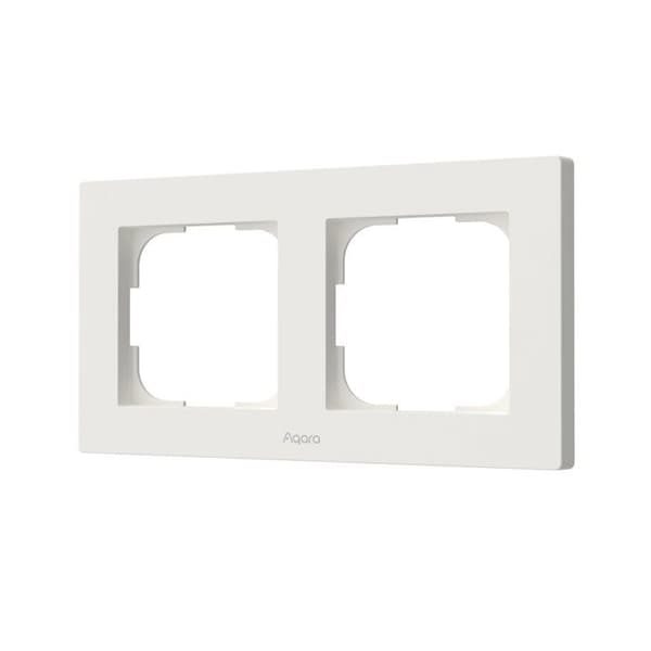 Ram för strömbrytare H2 EU (2-block) - Aqara - vit