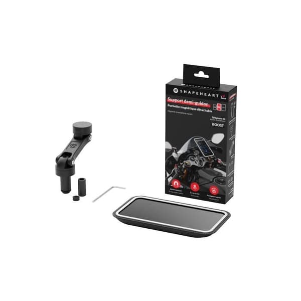 Stöd för smartphone - SHAPEHEART - Stem Boost - Magnetisk - Svart - XL