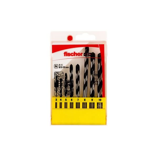 Pack 8 Borrmaskiner E 3/4/5/6/7/8/9/10 536607 Fischer
