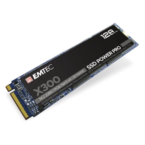 SSD - EMTEC - X300 - 128 Go - PCIe 3.0 x4 - ECC-minneshantering