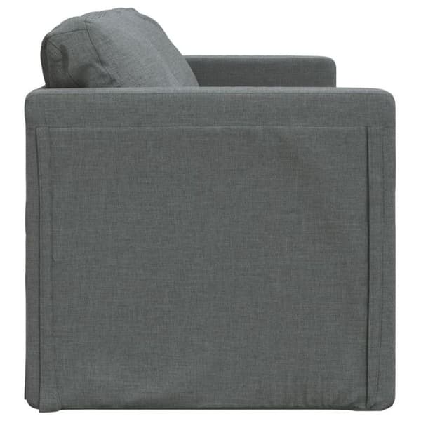 vidaXL 2-i-1 bäddsoffa Mörkgrå 112x174x55 cm Tyg 353965