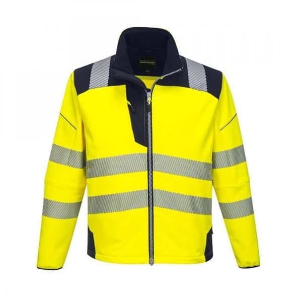 Portwest - PW3 hög synlighet softshell arbetsjacka klass 2 eller 3