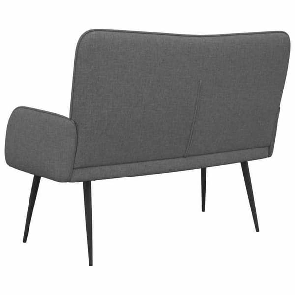 Soffa 2 platser Mörkgrå 115 x 61 x 87 cm tyg