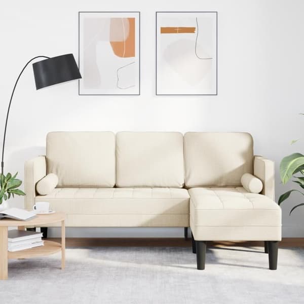 Köpsoffa hörn i lin 3 platser 160 cm