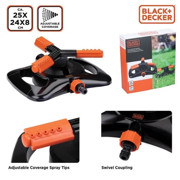 BLACK+DECKER Vattenspridare 3 Armar