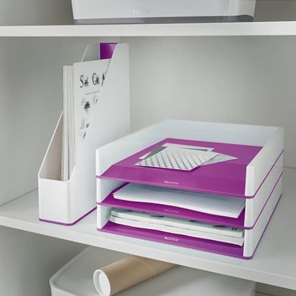 Postkorg - LEITZ - WOW Dual - Lila - A4 & C4-format - Modern design