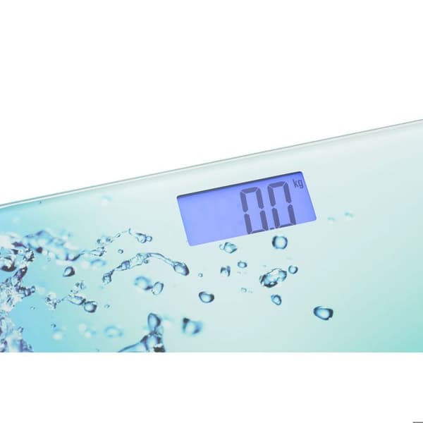 Digital högprecisionsvåg, glasdesign LCD-skärm 150Kg Mesko MS8156 Blå