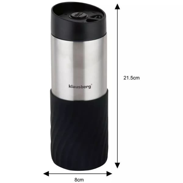 Muggtermos - KLAUSBERG - KB-7633 - 400 ml - Rostfritt stål - Dubbelvägg