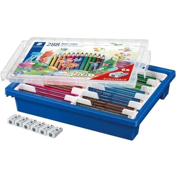 Färgpennor - STAEDTLER - Noris färg - 288 pennor - Triangulära - Wopex