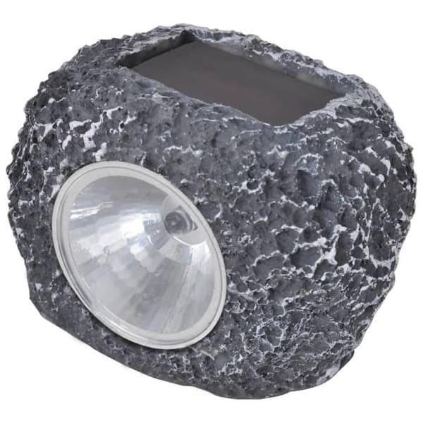 vidaXL LED Solar Spotlights Stone Shape 12 st 41168