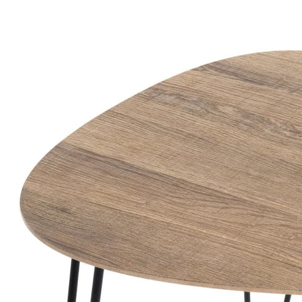 Sidobord Design "Rodry" 43cm Ek & Svart