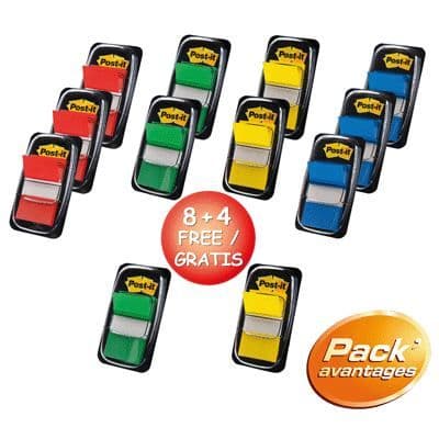 Blandat standardindex + 4 gratis - Set med 8