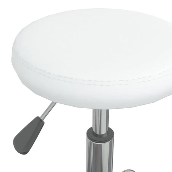 vidaXL Matstol Vit, PU-läder