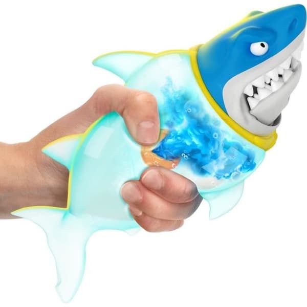 Trash Shark Figur - Älgleksaker - Goo Jit Zu - Blå - Utdragbar - 14 cm