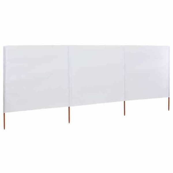 vidaXL 3-Panel Skärm Tyg 400 x 160 cm Sandvit
