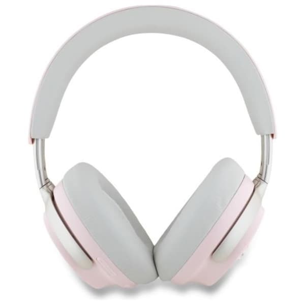 Bluetooth-hörlurar över öronen Guess Metal Script Logo med ANC och ENC (rosa)