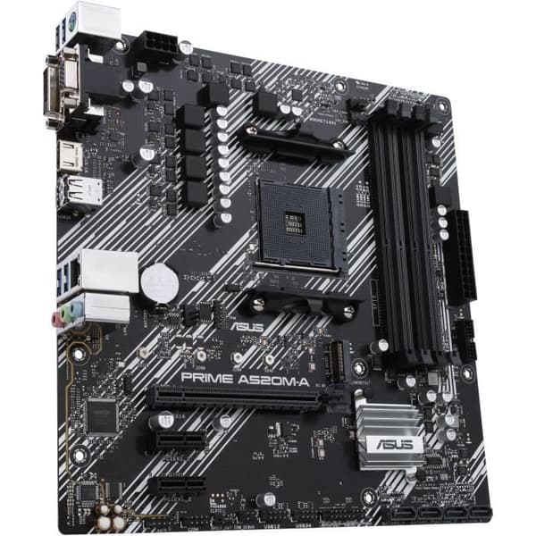 Moderkort - ASUS - PRIME A520M-A II/CSM - AMD A520 - Socket AM4 micro ATX