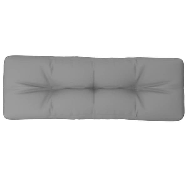 vidaXL Pallkudde grå 120x40x12 cm tyg 360624