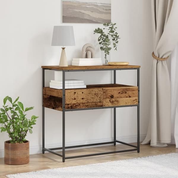Tabell Console Äldre Trä 75x40x75 cm i Trä och Stål