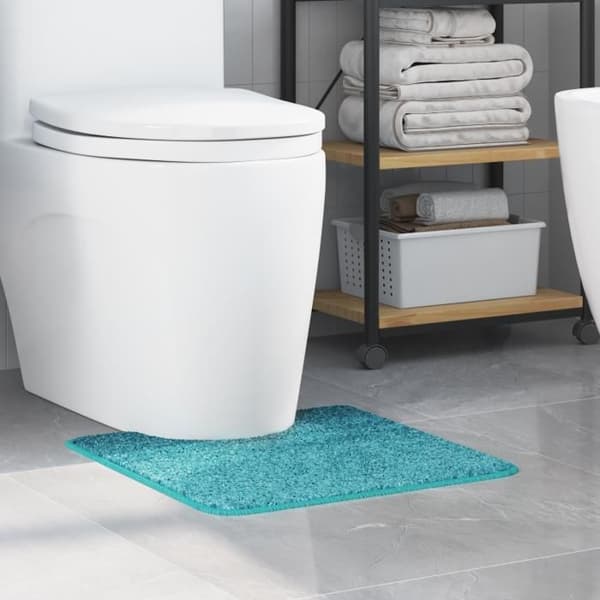 U-formad badmatta Turkos 50x50 cm Polypropylen Halkfri