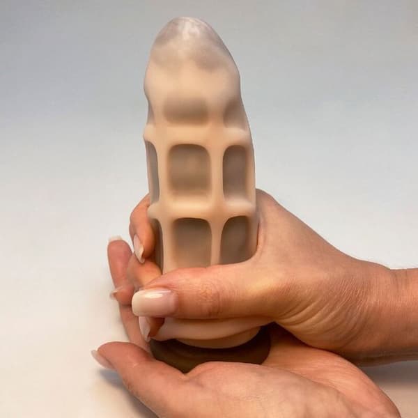 Masturbator - Alive - Oral Experience Mini Masturbator - Beige - Texturerad - 8 cm lång