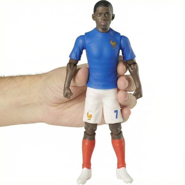 Rörlig figur - Frankrikes lag - MEGABLEU - Dembélé nummer 7 - 20 cm