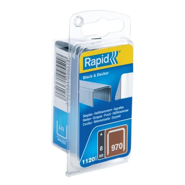 RAPID galvaniserade häftklamrar - Platt tråd - N°970/8 mm
