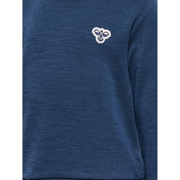 Hummel Mini Bee baby sweatshirt i ull - dress blues
