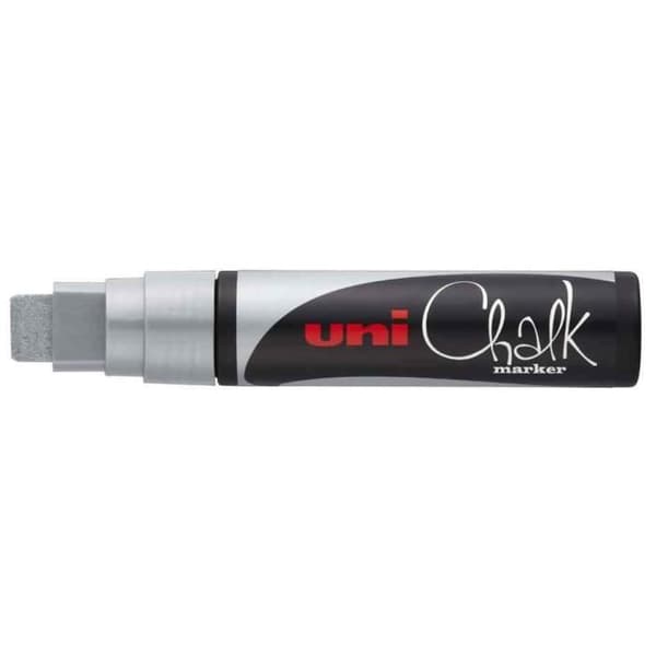 Krita chalk - UNIBALL - PWE17K AR - Silver - Rektangulär spets - Utplånbar 15 mm