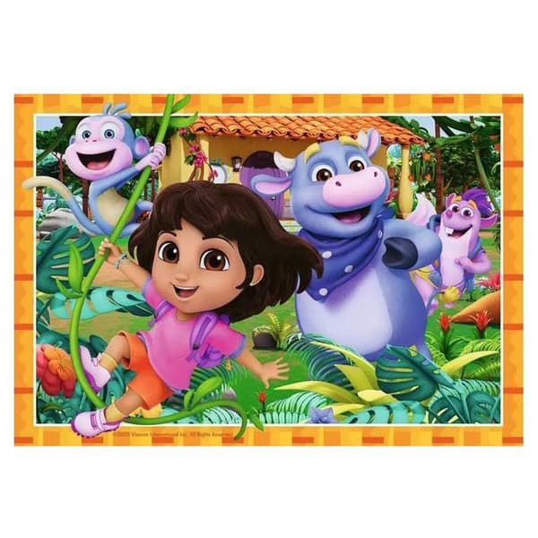 Pussel 2 x 12 Dora Vi kan klara det