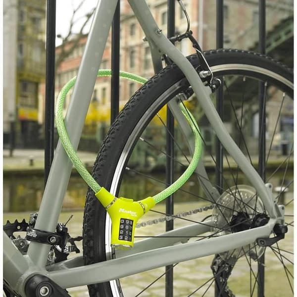 Stöldskyddskabel - Master Lock - 8229EURDPROGRN - 0,90m - Grön - Programmerbar kombination