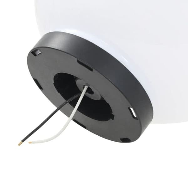 LED-lampa - vidaXL - Spheric - 2 st - 25 cm - Vit - Utomhus