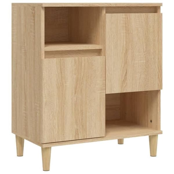 vidaXL Buffé Eksonoma 60x35x70 cm Ingenjörsträ 821143