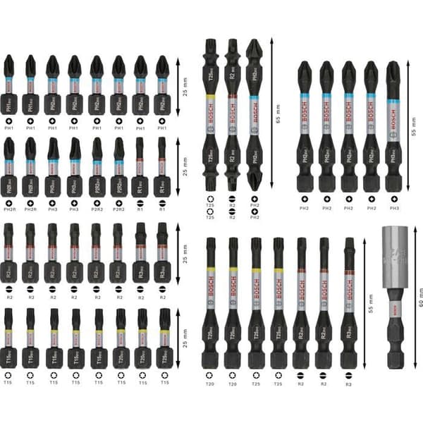 Bosch 48x PRO Impact Set - 48 delar Robusta