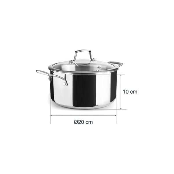 Kastrull lösning Lacor Trichef - Silver - 3 L