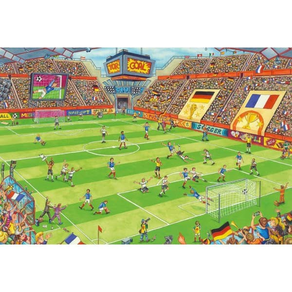 Pussel barn - SCHMIDT - 150 bitar - Final på fotbollsplan - 150 bitar