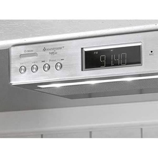 Köksradio - Soundmaster - UR2045SI - Silver - Grå - Radiofunktion