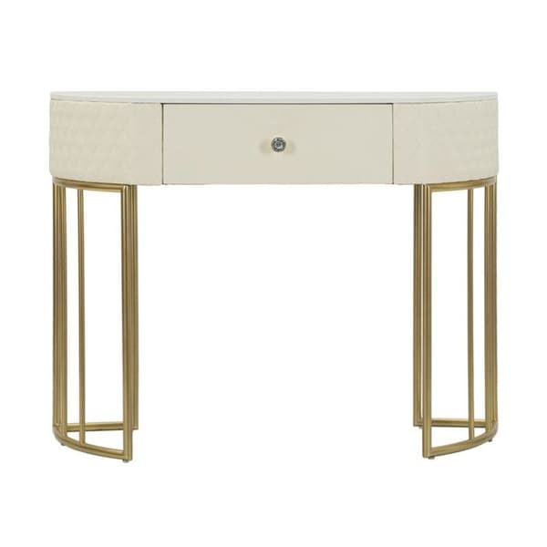Konsol med vadderad yta Sharon 100 x 40 x 75 cm