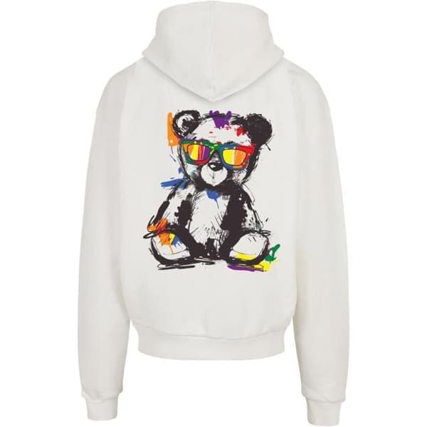 Oversize hoodie Merchcode Love Teddy - vit