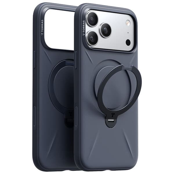 Coque Torras QPRO Silikonserie för iPhone 17 Pro Max - Marinblå