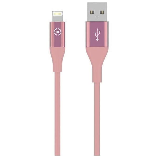 Celly-USB Lightning Färg 3M Rosé