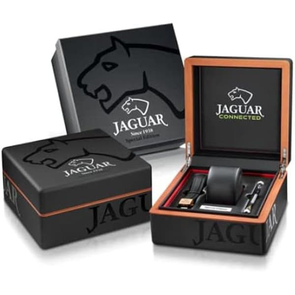 Klocka - JAGUAR - J959/1 - Analog - Svart - Läder