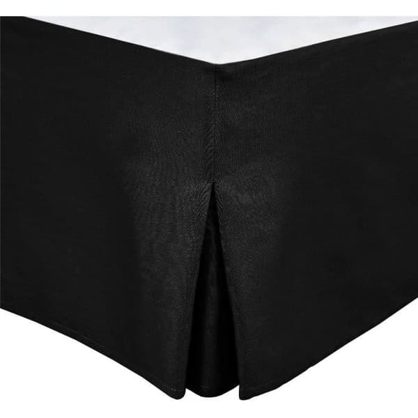 Cache sommier - HOME LINGE PASSION - 180 x 200 cm + 30 cm - Svart