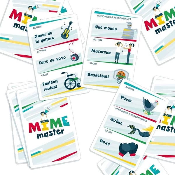 Olemains spel Mime Master familjespel