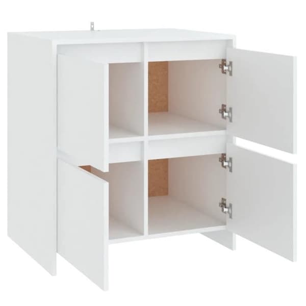 vidaXL Buffé Vit 70x41x75 cm Ingenjörsträ 809764